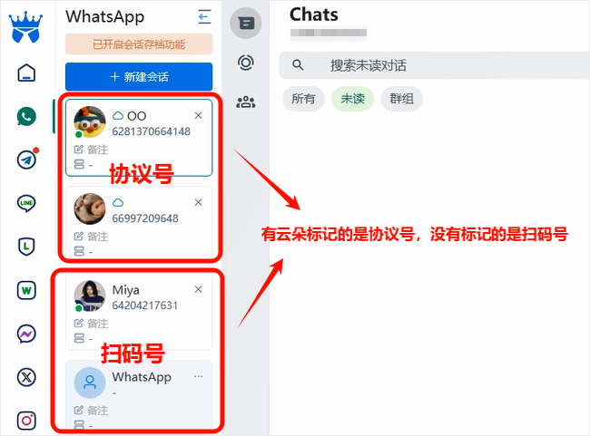 WA协议号与扫码号的组合玩法 WA协议号与扫码号的组合玩法